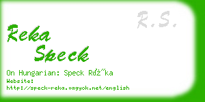 reka speck business card